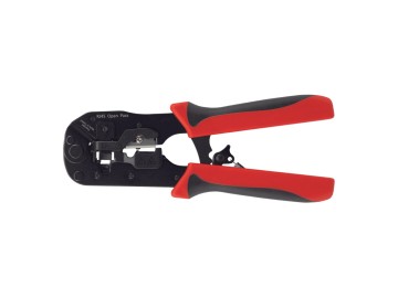 8P Crimp Tool for Pass-Through Quick Connect plugs, Ratchet type