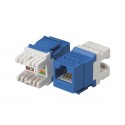 Cat.5E Keystone Jack, 110 IDC, 180 deg. low profile